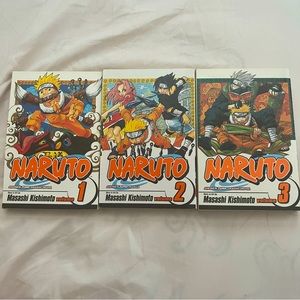 Naruto Manga Bundle Volumes 1,2,3